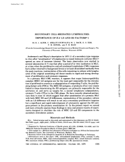 SECONDARY CELL-MEDIATED LYMPHOLYSIS: IMPORTANCE OF