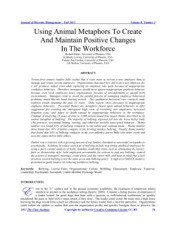 Using Animal Metaphors To Create And Maintain Positive Changes