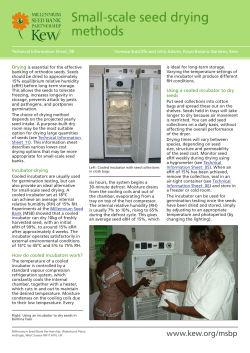 Small-scale seed drying methods