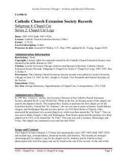 Catholic Church Extension Society Records