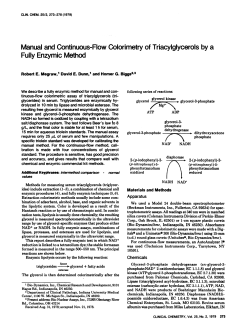Manual and Continuous-FlowColorimetry of