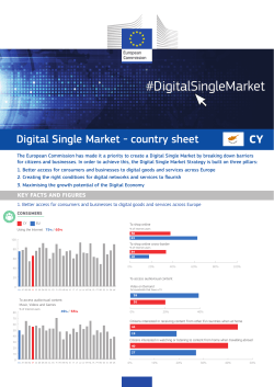 Digital Single Market - country sheet CY