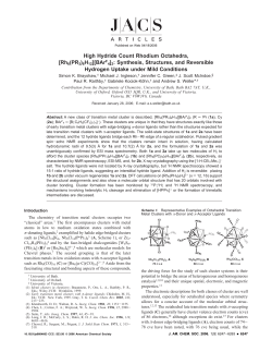 High Hydride Count Rhodium Octahedra, [Rh6(PR3)6H12][BArF 4]2