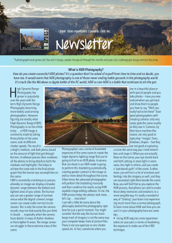 Newsletter - Upper blue mtns camera club