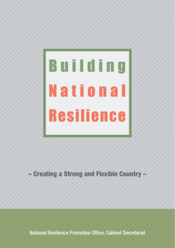 Building National Resilience - Creating a Strong and Flexible Country