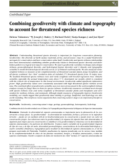 Combining geodiversity with climate and topography to account for