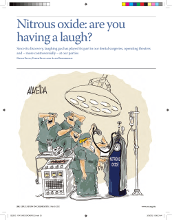 Nitrous oxide: are you having a laugh?