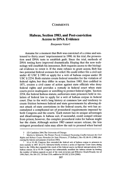 Habeas, Section 1983, and Post-Conviction Access to DNA Evidence