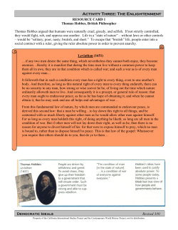 Activity Three: The Enlightenment