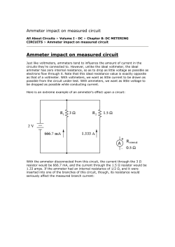 Ammeter impact on measured circuit