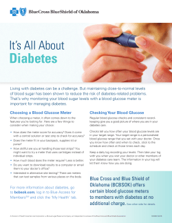 Diabetes - Blue Cross and Blue Shield of Oklahoma