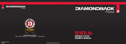 Product Manuals - Diamondback Fitness
