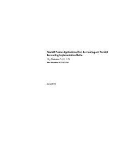 Oracle&reg; Fusion Applications Cost Accounting and Receipt