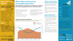 Raise Taxes on Tobacco - World Health Organization