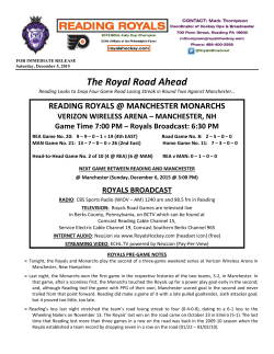 The Royal Road Ahead