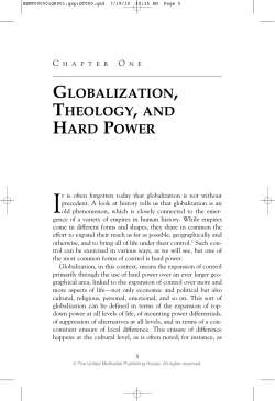 globalization, theology, and hard power