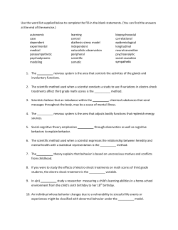 Use the word list supplied below to complete the fill-in-the