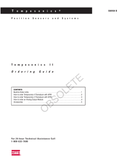 550950 - MTS Sensors
