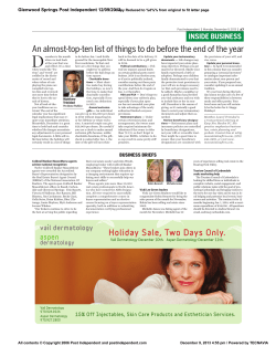 An almost-top-ten list of things to do before the