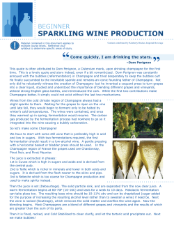 sparkling wine production
