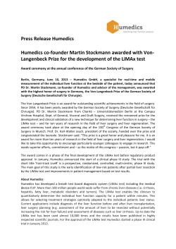 Stockmann receives Von-Langenbeck Prize for the