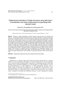 Displacement estimation of bridge structures using - Sung