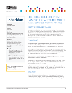 sheridan college prints campus id cards 4x faster