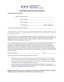 Enrollment Form - Hawaiian Electric