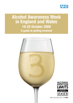 Alcohol Awareness Week in England and Wales
