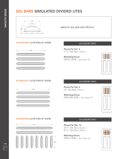 SDL BARS SIMULATED DIVIDED LITES