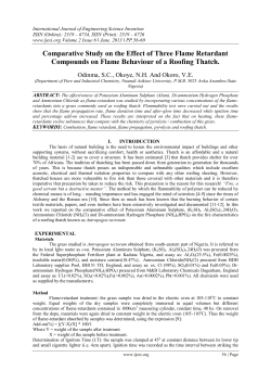 Comparative Study on the Effect of Three Flame Retardant