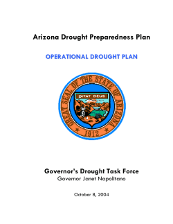 Arizona Drought Preparedness Plan