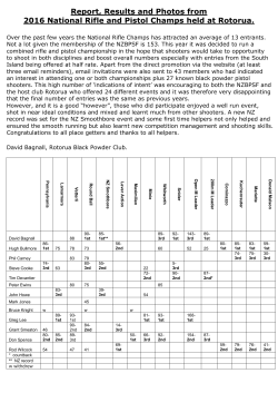 Over the past few years the National Rifle Champs has attracted an