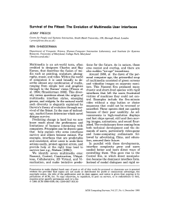 Survival of the fittest - UMD Department of Computer Science