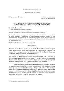 Original scientific paper LAND RESOURCES OF THE