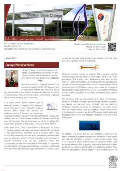 2 March 2017 Newsletter - Stretton State College