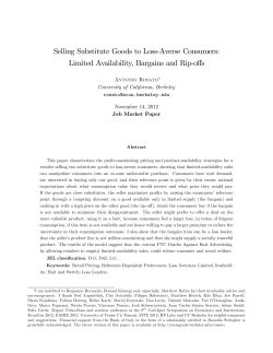 Selling Substitute Goods to Loss-Averse Consumers