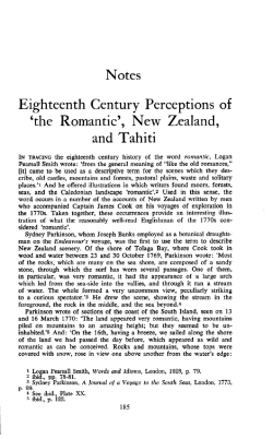the Romantic - New Zealand Journal of History