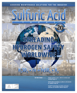 H2 SO4 + Fe -> FeSO4 + H2 - Southern States Chemical