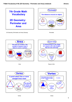(2D Geometry - Perimeter and Area).