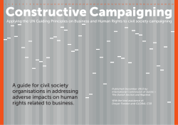 Constructive Campaigning