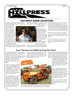 Four Marines Not Killed in Iraq this Week