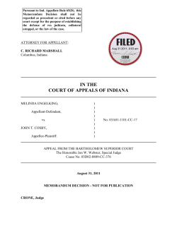 Melinda Engelking v. John T. Cosby