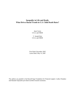 Inequality in Life and Death