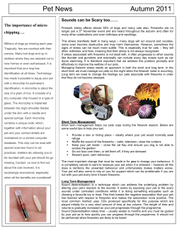 Autumn Newsletter