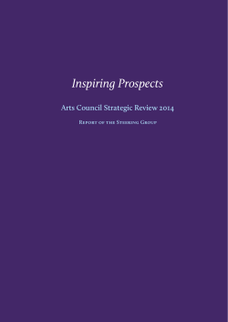 Inspiring Prospects - Arts Council of Ireland