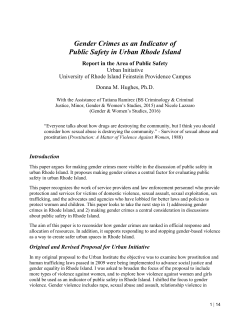 Public Safety, D. Hughes - University of Rhode Island