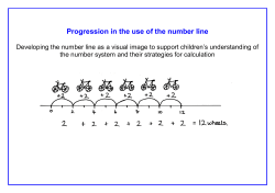Progression in the use of the number line