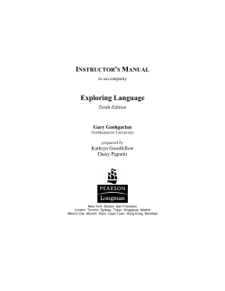 Exploring Language