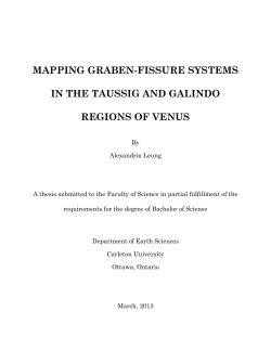 mapping graben-fissure systems in the taussig and galindo regions